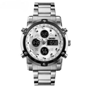 Skmei Multi-Function Stainless Steel Watch (Model 1389)