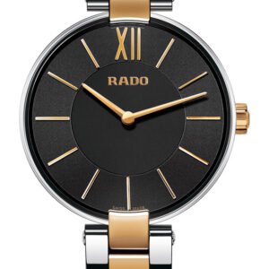 Rado Coupole Classic Two-Tone Black Dial Watch